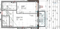 Grundriss - 2-Zimmer Obergeschosswohnung mit Balkon in Aurich Haxtum