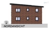 Nordansicht - hochwertige 3-Zimmer-Erdgeschosswohnung in Aurich-Extum! KFW-40-QNG+