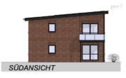 Südansicht - hochwertige 3-Zimmer-Erdgeschosswohnung in Aurich-Extum! KFW-40-QNG+