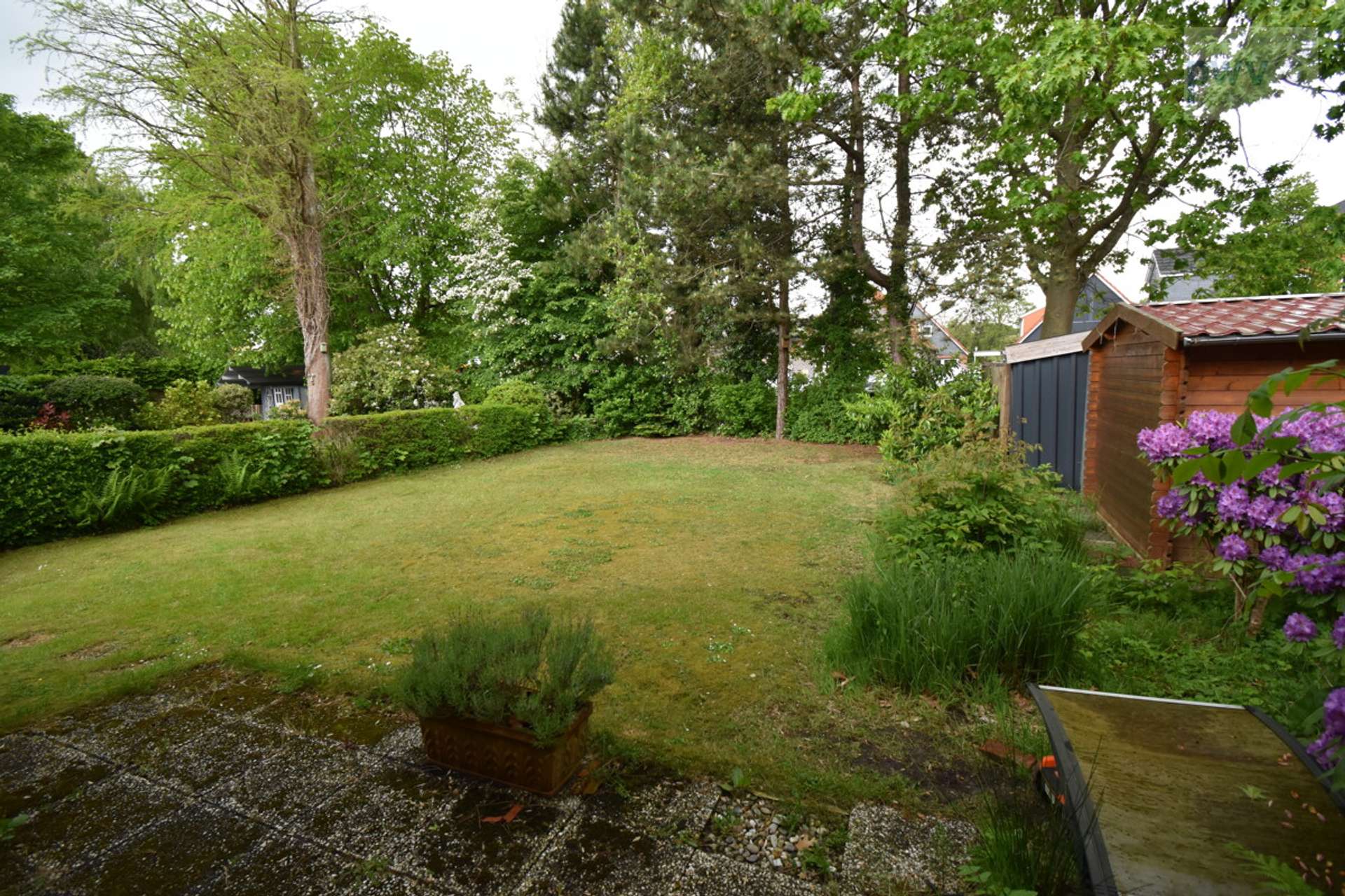 großzügiger Garten hinter dem